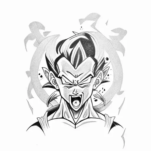 Gohan + Feid tattoo design idea