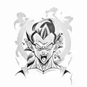 Gohan + Feid tattoo design idea