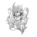 Gohan + Feid tattoo design idea