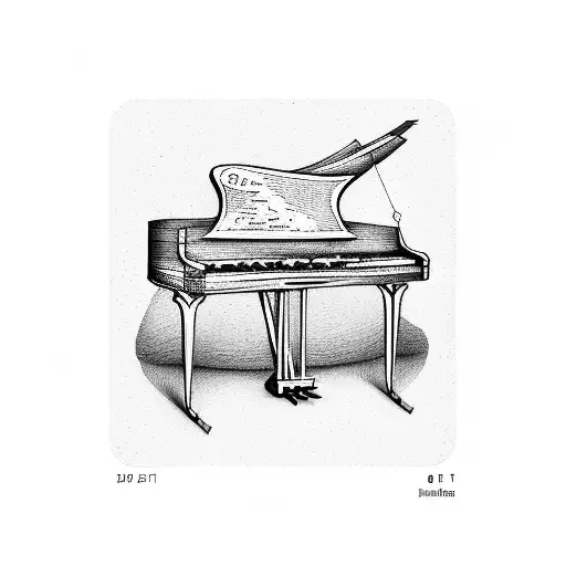 piano keys and boy scouts tattoo design idea