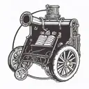 Arsenal North london forever with cannon emblem tattoo design idea