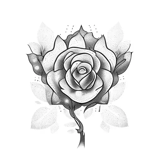 A flower garden growing out of an open book, with coffee beans sprinkled among the petals tattoo design idea