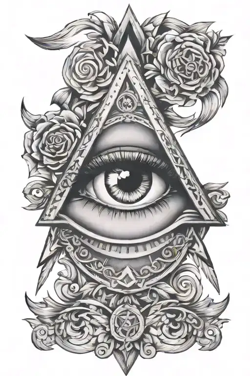 illuminati eye tattoo tattoo design idea