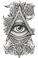 illuminati eye tattoo tattoo design idea