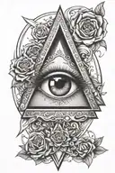 illuminati eye tattoo tattoo design idea