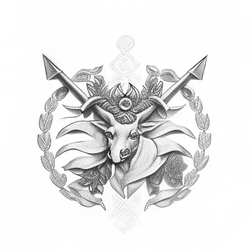 laurel wreath tattoo design idea