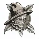 PECAN HEAD tattoo design idea