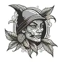 PECAN HEAD tattoo design idea