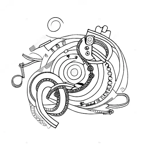 charm bracelet  tattoo design idea