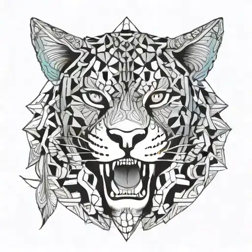 ayahuasca chacrona jaguar tattoo design idea