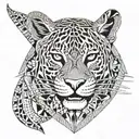 ayahuasca chacrona jaguar tattoo design idea