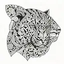 ayahuasca chacrona jaguar tattoo design idea