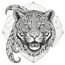 ayahuasca chacrona jaguar tattoo design idea