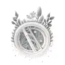 cozy overgrown library reading tattoo design idea