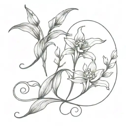 Percy Jackson and Lily's of the Valley  tattoo design idea