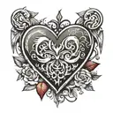 HEART - HEARTBEAT - MAGGIE CON SIGNOS tattoo design idea