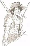 monkey d luffy tattoo design idea