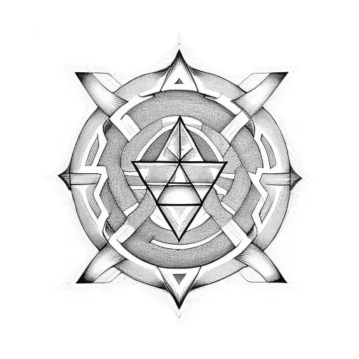 Valknut Symbol tattoo design idea