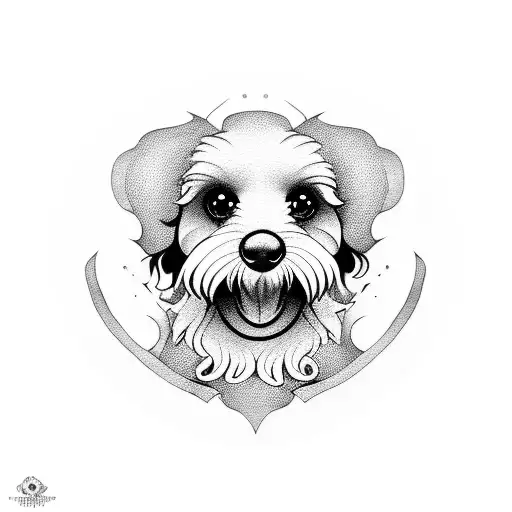 cockapoo tattoo design idea