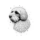 cockapoo tattoo design idea