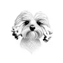 cockapoo tattoo design idea
