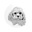 cockapoo tattoo design idea