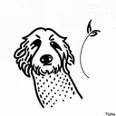cockapoo tattoo design idea