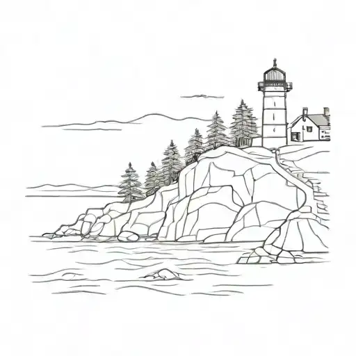 Maine by Noah Kahan  tattoo design idea