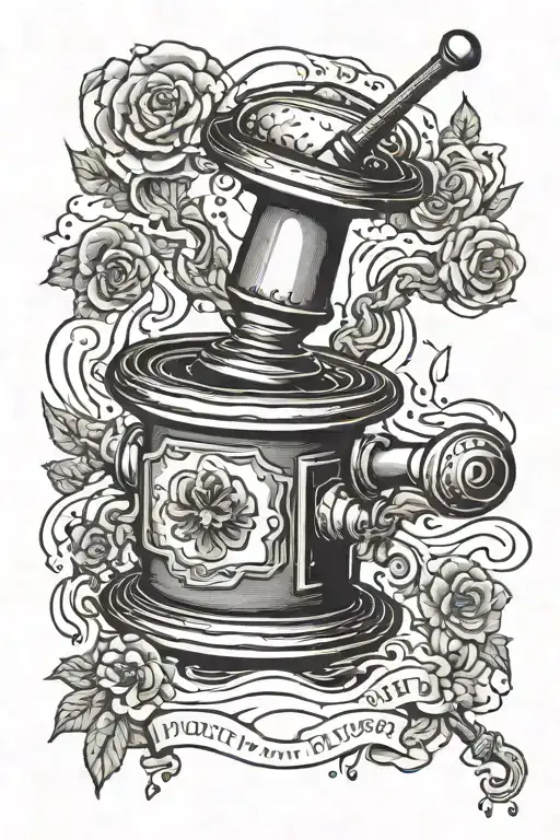 Toilet Plunger "You must work hard to plunge well" tattoo design idea