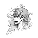 jojos and one piece  tattoo design idea