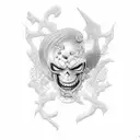 jojos and one piece  tattoo design idea