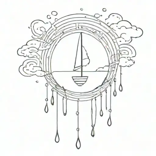 efter rain comes sunshine   tattoo design idea