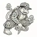 shinchan   tattoo design idea