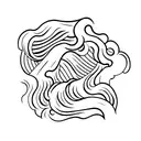 waves tattoo design idea
