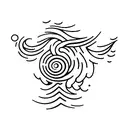 waves tattoo design idea