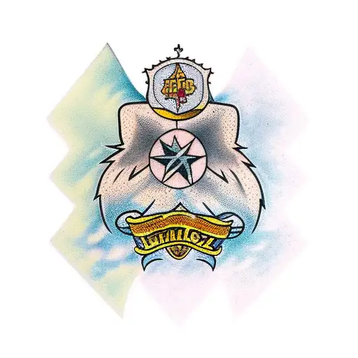 Estrela com harry potter tattoo design idea