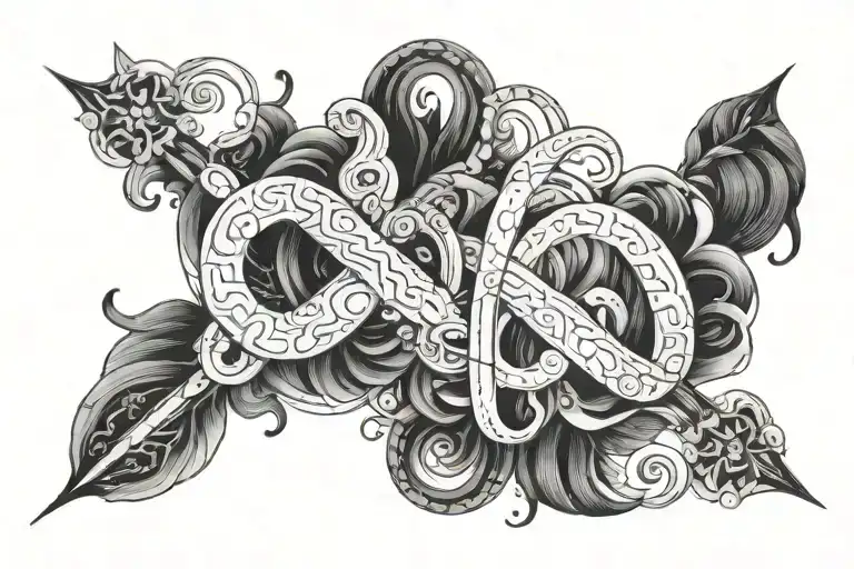 Gemini and Libra tattoo design idea