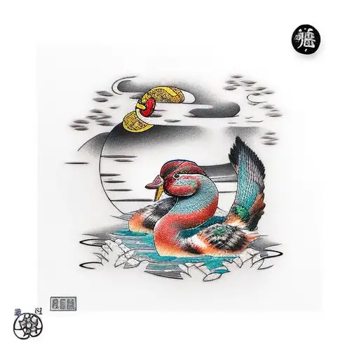 pato  tattoo design idea