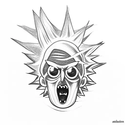 Rick and Morty  tattoo design idea