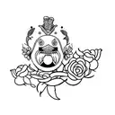 pato  tattoo design idea