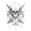 guillotine tattoo design idea