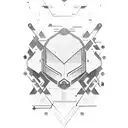 Binary number hacker corruption tattoo design idea