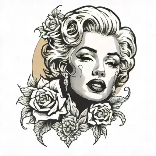 marilyn monroe tattoo design idea