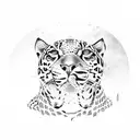 jaguar and india tattoo design idea