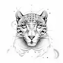 jaguar and india tattoo design idea