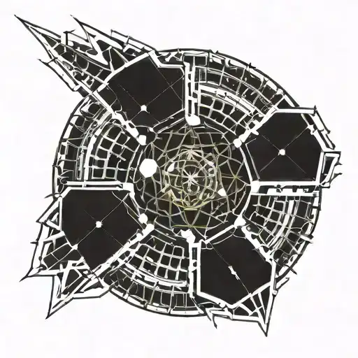 dyson sphere tattoo design idea