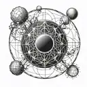 Dyson sphere   tattoo design idea