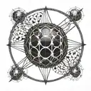 Dyson sphere   tattoo design idea