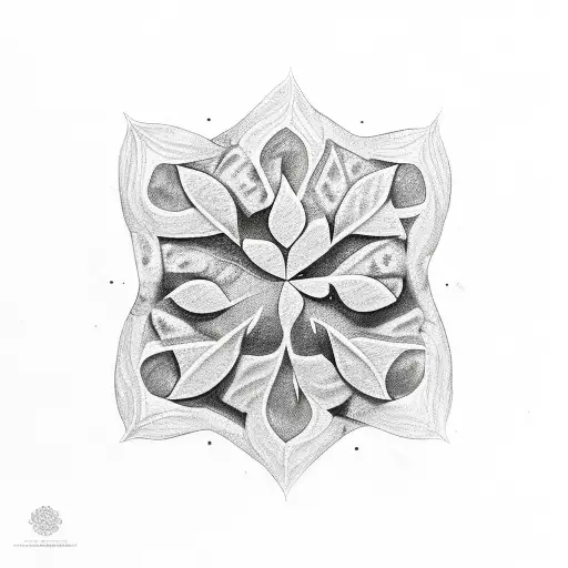 salmon with a 4 leaves clover tattoo design idea