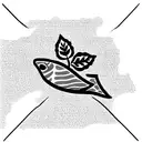 salmon with a 4 leaves clover tattoo design idea